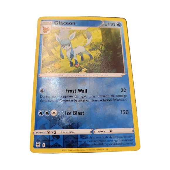 Pokemon Other - Pokemon TCG Glaceon 038/189 Rare Reverse Holo Foil SWSH Astral Radiance